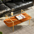 AGV LIGHTING Tadio Glass Coffee Table, Mid-Century Modern Coffee Table by AGVLightning