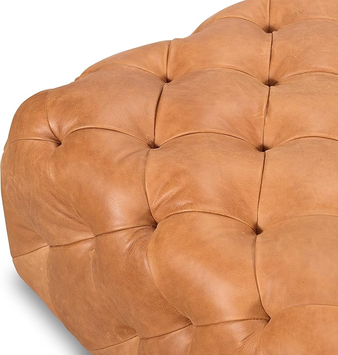 POLY & BARK Turin Ottoman in Full-Grain Pure-Aniline Dyed Italian Tanned - Image 8