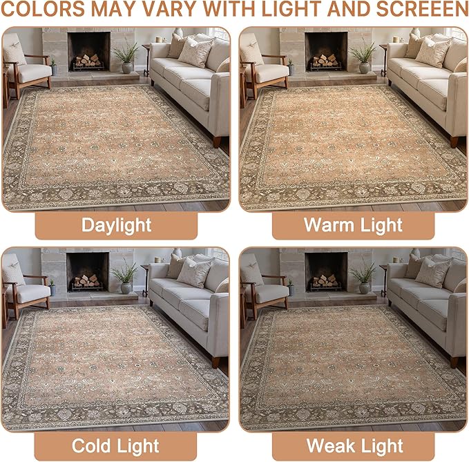 10X14 Area Rugs Machine Washable Rugs - Image 6
