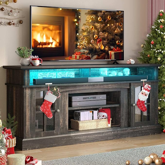 YITAHOME LED Farmhouse TV Stand - Image 7
