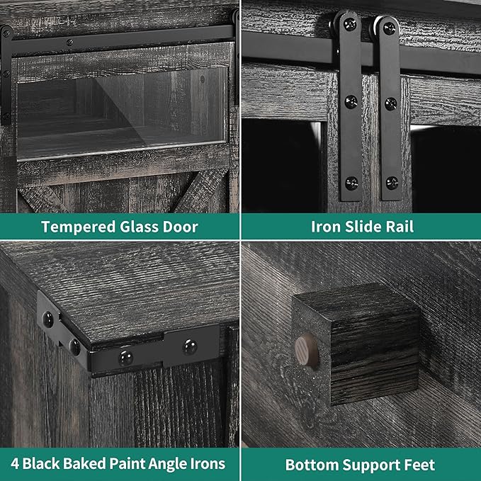 YITAHOME Farmhouse TV Stands for 75 Inch TV - Image 6