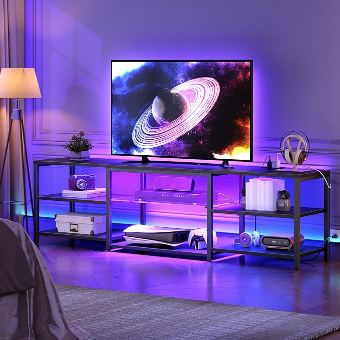 HOOBRO LED TV Stand for 75 Inch TVs by HOOBRO
