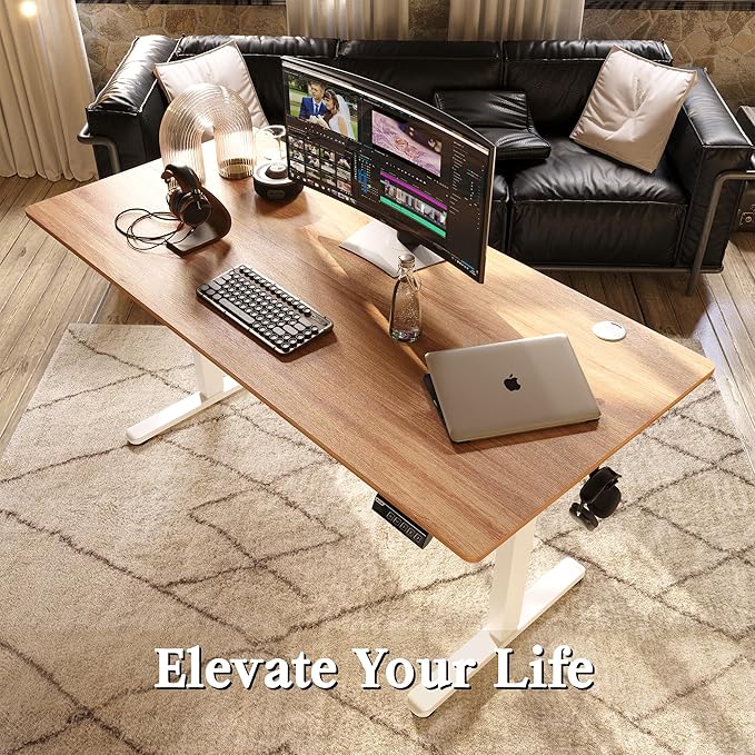 Monomi Electric Standing Desk, 63 x 28 inches Height Adjustable Ergonomic Home - Image 8