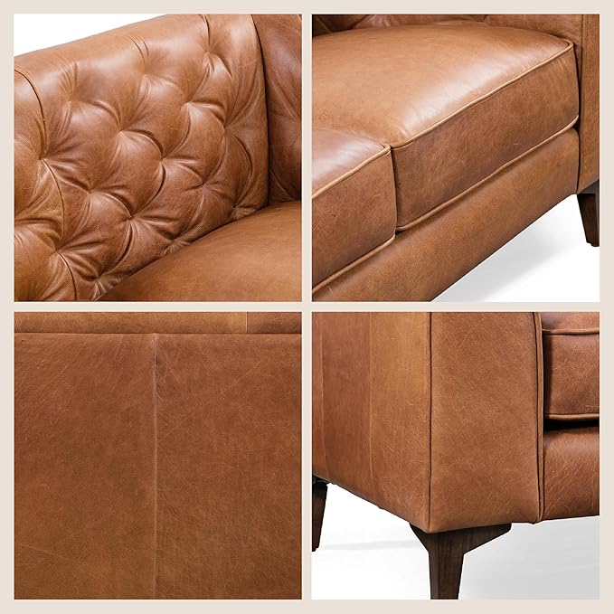 Poly & Bark Essex Leather Couch - Image 7