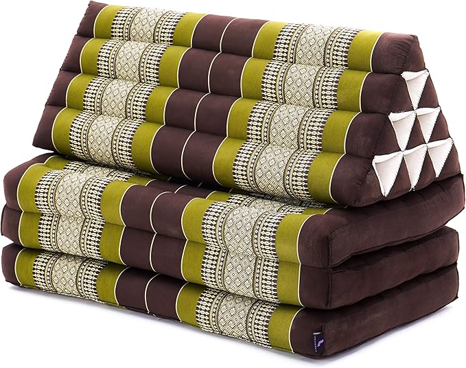 Leewadee 3-Fold Mat XXL with Triangle Cushion – Firm TV Pillow, Foldable - Image 3