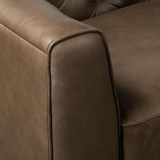 POLY & BARK Essex Leather Couch - Image 11