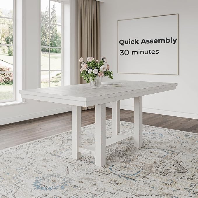 Signature Design by Ashley Robbinsdale Farmhouse Distressed Counter Height - Image 11
