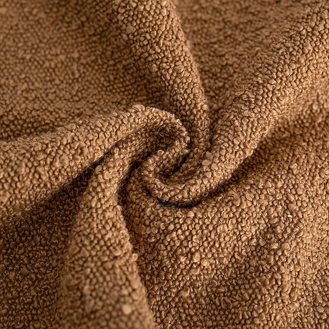 Foindtower Accent Solid Pillow Cases Textured Boucle Throw Pillow Covers Cozy - Image 3
