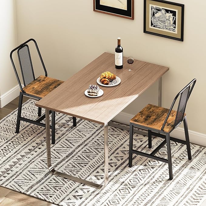 Dining Chairs Set of 2, Wooden Kitchen Chairs, Farmhouse Dining Chairs - Image 2