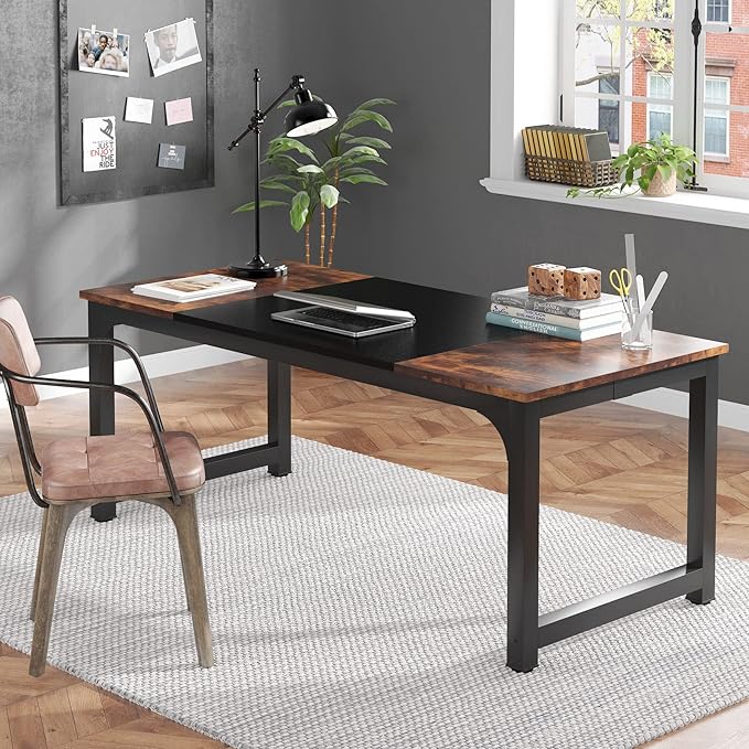 Tribesigns Modern Computer Desk, 70.8 x 31.5 inch Large Office Desk Computer - Image 5