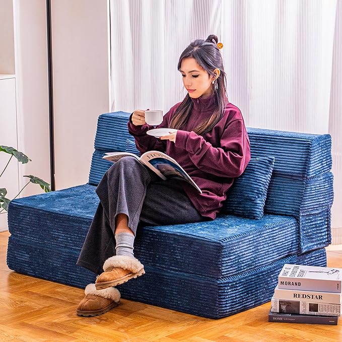 Folding Sofa Bed, Convertible Sleeper Chair by Cvortll