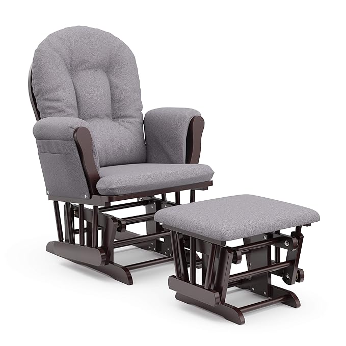 Storkcraft Premium Hoop Glider & Ottoman — GREENGUARD Gold Certified Nursery by Storkcraft