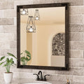 TETOTE 30 x 36 Black Wooden Mirror by TETOTE