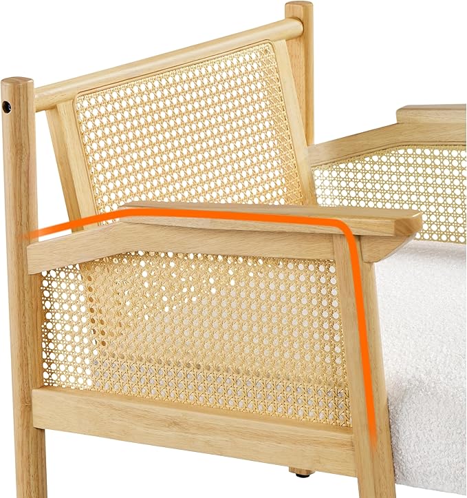 Yaheetech Accent Chair, Boucle Vanity Chair - Image 9