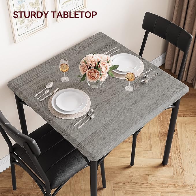 GarveeHome Dining Table Set for 2, Kitchen Table - Image 3