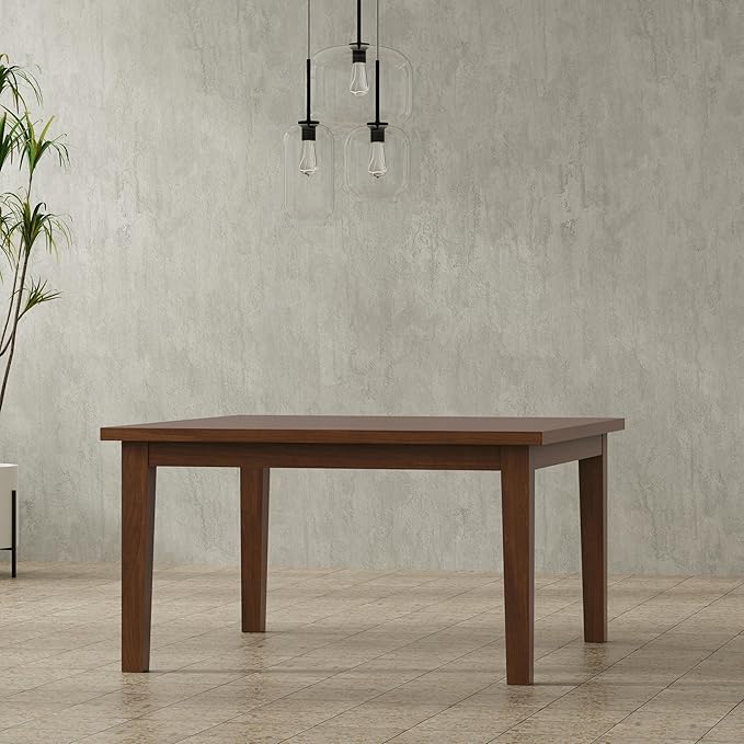 SIMPLIHOME Eastwood Square Dining Table, Solid Wood Walnut Veneer in Walnut - Image 13