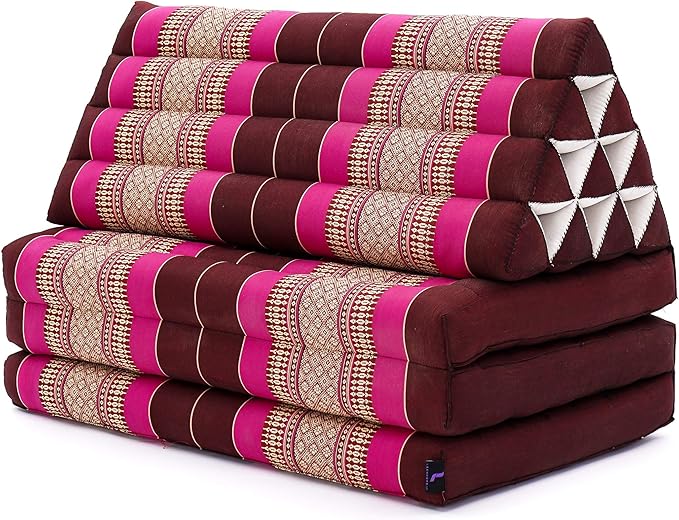 Leewadee 3-Fold Mat XXL with Triangle Cushion – Firm TV Pillow, Foldable - Image 3