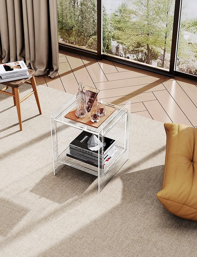 Acrylic Nightstand Colorful Bedside Table - Image 4