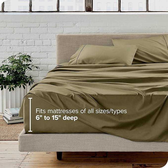 Bare Home Split Head Flex King Sheet Set - Image 6