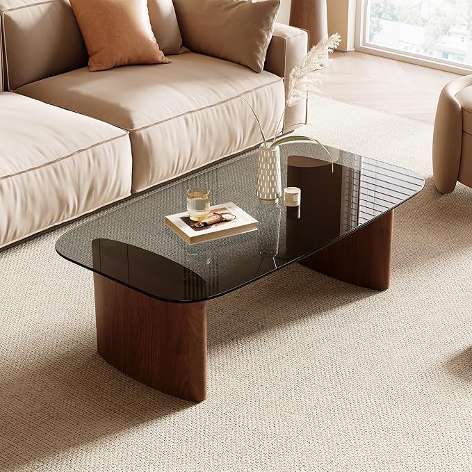 Modern Glass Coffee Table, Coffee Table by Honyee