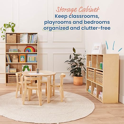 ECR4Kids Streamline 8-Compartment Storage Cabinet, Classroom Furniture - Image 4