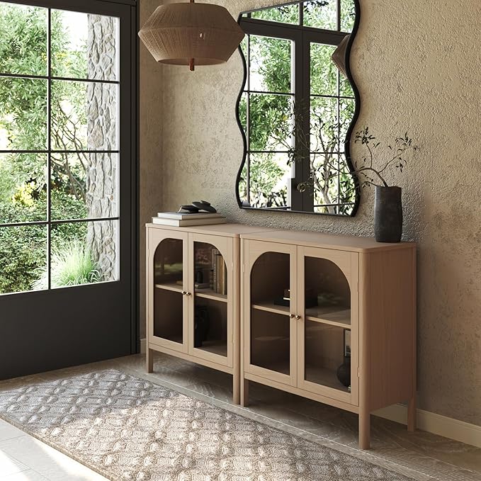 Nathan James Mason Modern Farmhouse TV Stand, Free Standing Accent Sideboard by NathanJames