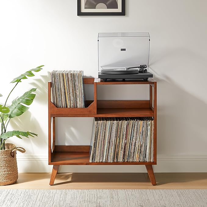 Crosley Furniture Asheville Mid-Century Modern Media Console Record Player Stand - Image 8