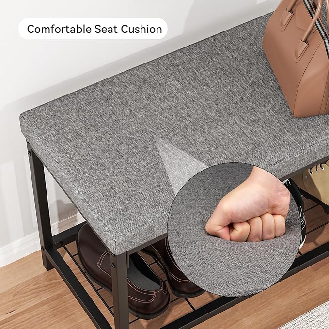 Shoe Bench, Entryway Bench - Image 5