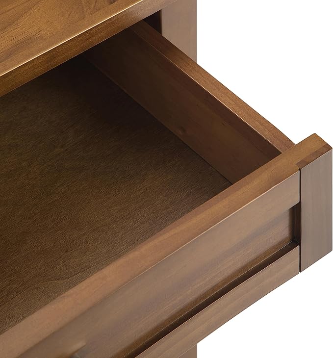 SIMPLIHOME Warm Shaker SOLID WOOD 24 inch Wide Transitional Bedside Nightstand - Image 8
