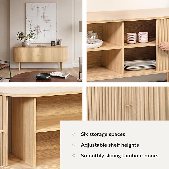 WERMO 71’’ Sideboard Storage Cabinet - Image 3