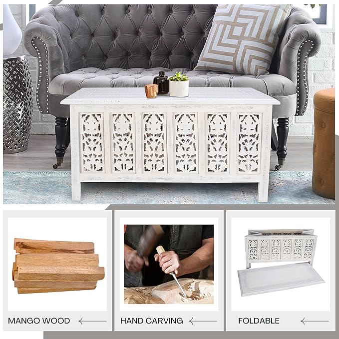 Rectangular Wooden Coffee Table, Modern Wooden Coffee Table, Center Tables - Image 5