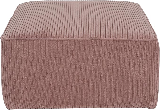 Christopher Knight Home Isa Square Ottoman Footstool, Corduroy Pouf Poufee - Image 6