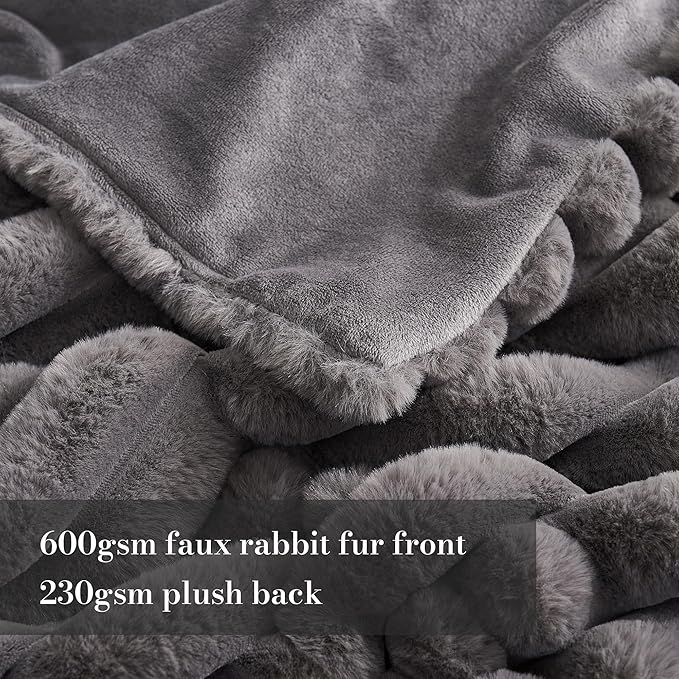 Amélie Home Faux Fur Throw Blanket - Image 4