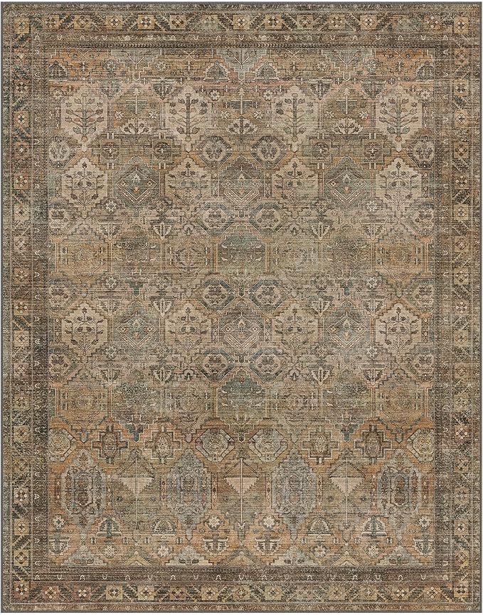 GENIMO 2x3 Area Rugs for Living Room, Machine Washable Non Slip Vintage Rugs - Image 7