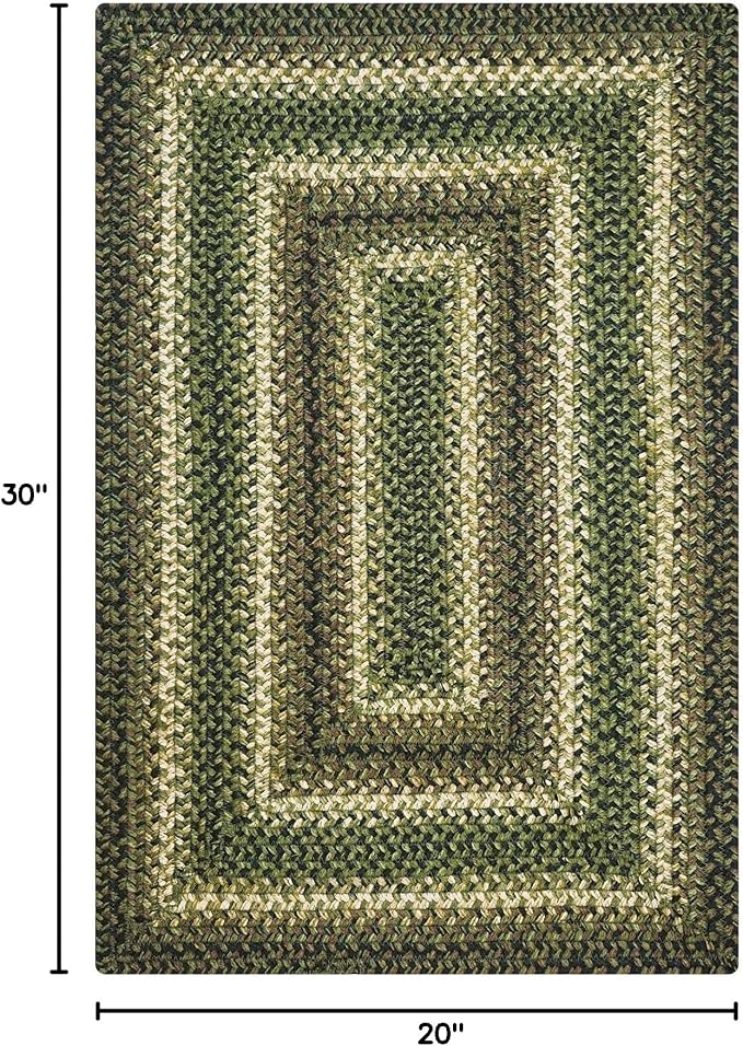 Homespice Pinecone Jute Braided Rug 20x30 – Country Style Braided Kitchen Rugs - Image 2