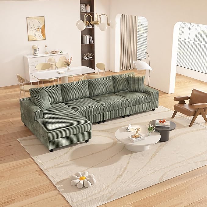 Eafurn 132.68" Oversized L Shaped Modular Sectional Sofa Couch - Image 3