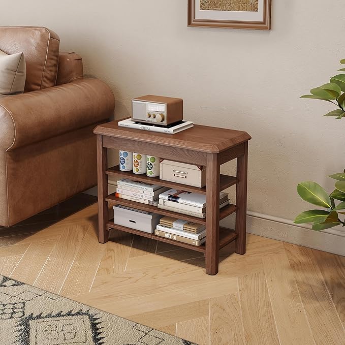 Shoe Rack for Front Door Entrance, Solid Wood Shoe Bench for Closet, Holds Up - Image 8