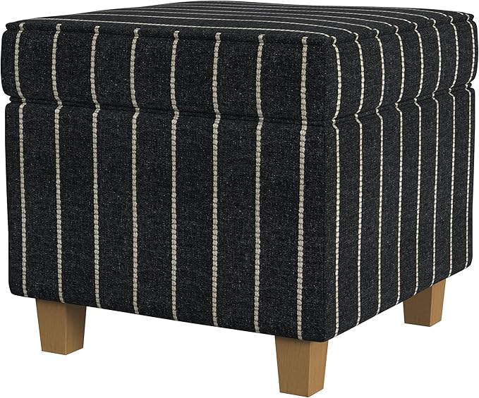 HomePop Home Decor |K7342-F2372 | Classic Square Storage Ottoman - Image 4