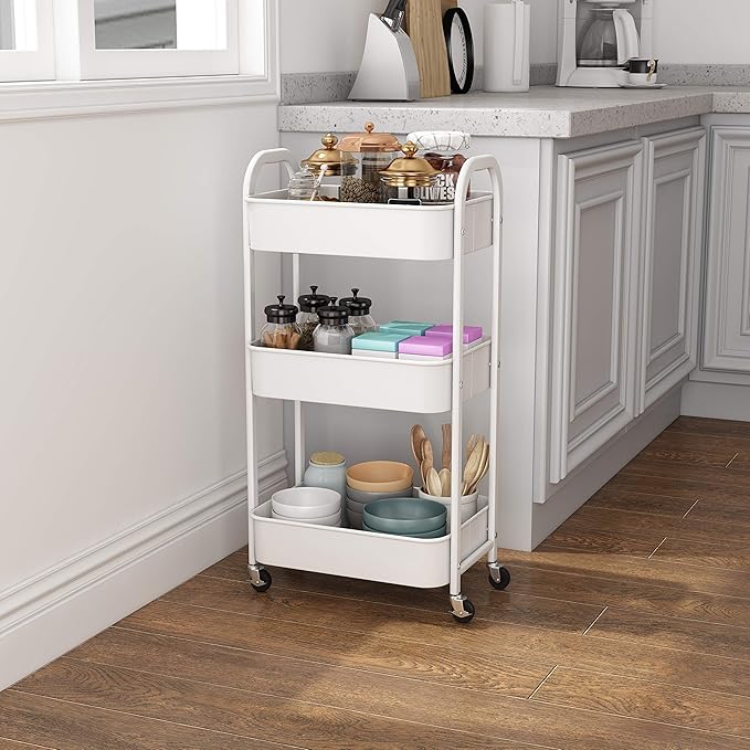 MAX Houser 3-Tier Rolling Utility Cart - Image 4