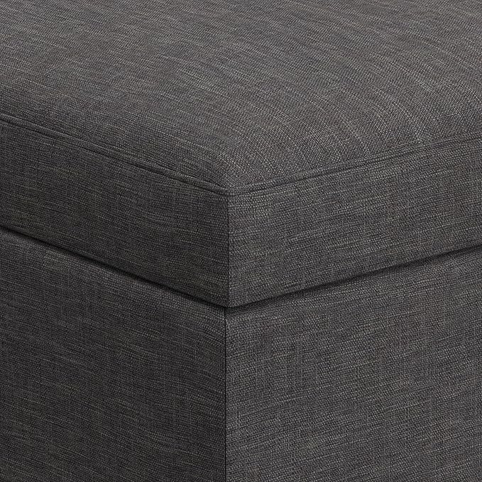 SIMPLIHOME Owen 34 inch Wide Mid Century Modern Rectangle Coffee Table Storage - Image 9