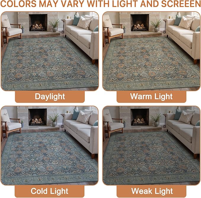 10X14 Area Rugs Machine Washable Rugs - Image 6