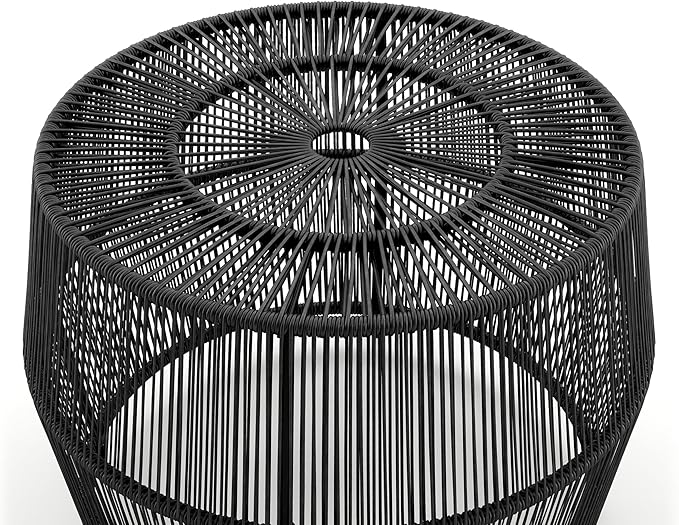 Muse & Lounge Co. Ysar Boho Rattan Round Coffee Table Outdoor - Image 14