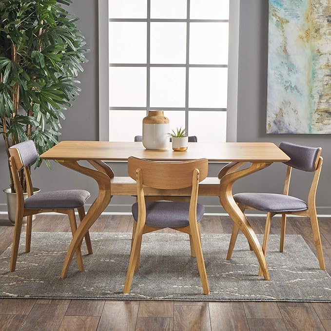 Christopher Knight Home Nissie Mid-Century Wood Dining Set - Image 2