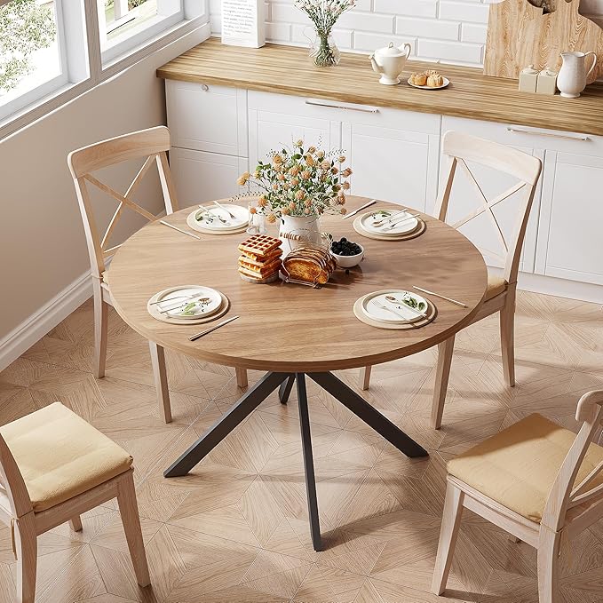 ChooChoo 47.2 Inch Round Dining Table - Image 3