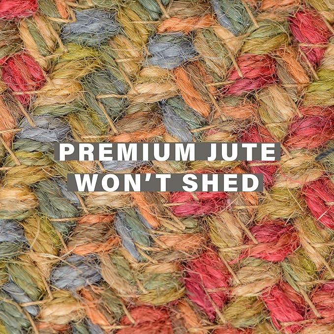 Homespice Azalea Multi Color Braided Runner Rug, 22x72 Rectangle - Image 4