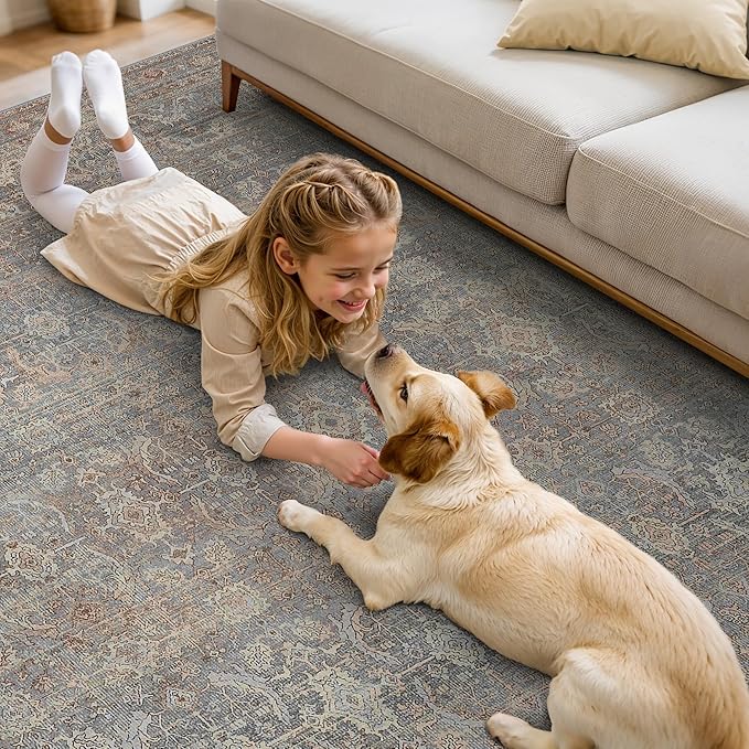9X12 Area Rugs Machine Washable Rugs - Image 4