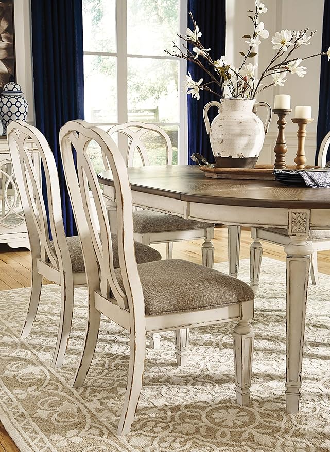 Signature Design by Ashley Realyn French Country Ribbon Back Dining Chair - Image 9