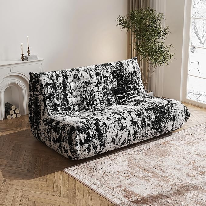 Bean Bag Chair, Loveseat Fireside Chair Bean Bag Sofa Large Bean Bag Chair - Image 3