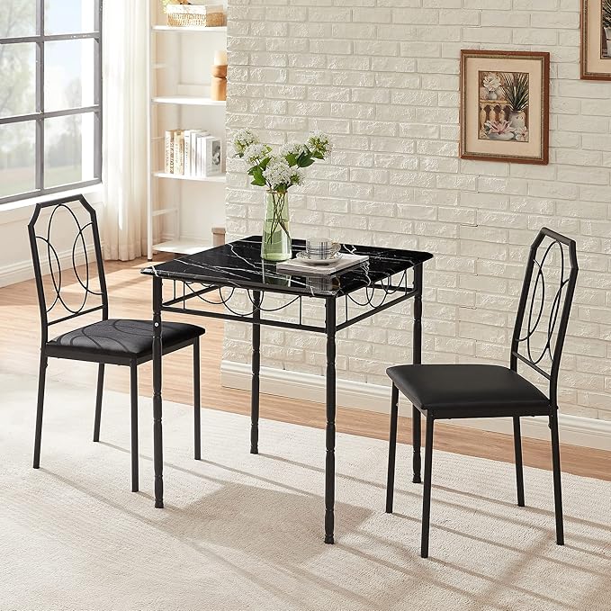 VECELO 3 Piece Dining Table Set - Image 2