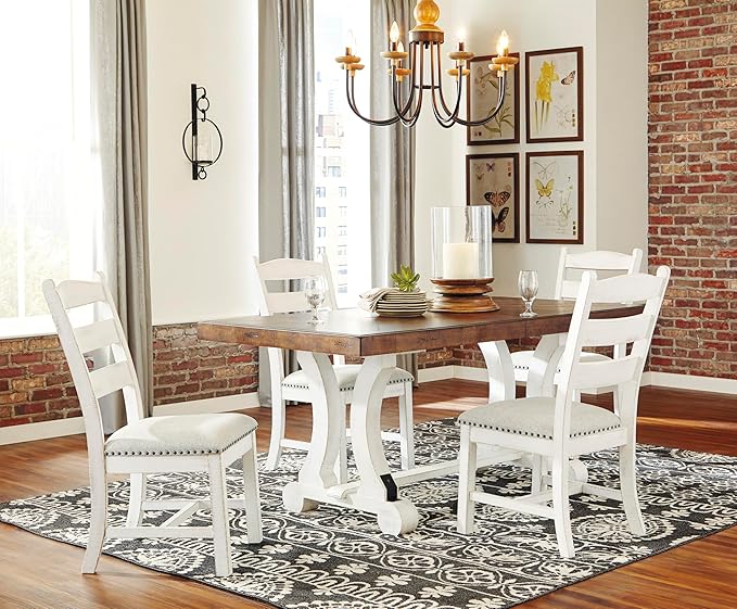 Signature Design by Ashley Valebeck Vintage Farmhouse Cushioned Dining Chair - Image 14